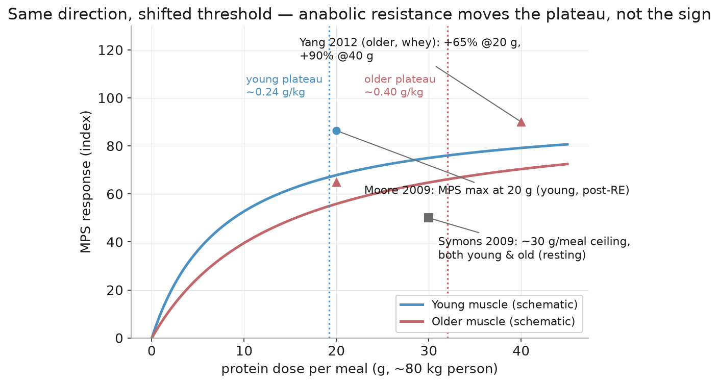 Age shift in the MPS dose-response